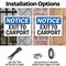 Signmission Exit Sign, Plastic, 14 in W, 10 in H, Exit To Carport OS-2PACK-NS-P-1014-L-12255 - alternate 5